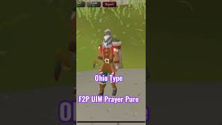 F2P UIM Skiller Journey oldschoolrunescape osrs osrsshorts runescape [upl. by Yelrac]