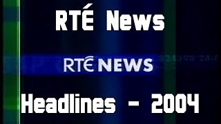 RTÉ News Headlines Weather amp Ads  27 February 2004  RTÉ One [upl. by Ahsital]