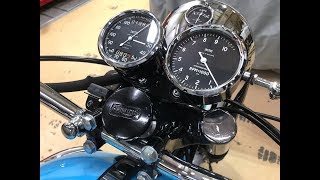 60s Triumph Bonnevill T120 Chronometric tachometer start counting [upl. by Pope]