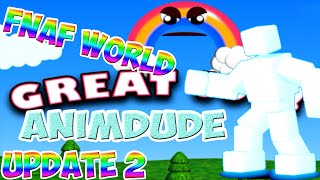 Chicas Magic Rainbow Minigame  How To Unlock Animdude  FNaF World Update 2 Gameplay [upl. by Turk]