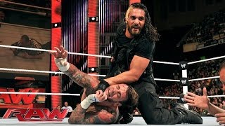 CM Punk vs Seth Rollins Raw Dec 30 2013 [upl. by Fredie]