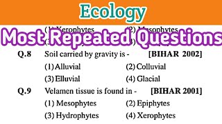 Ecology mcq  ecosystem mcq  most repeated questions 13 [upl. by Stilu777]