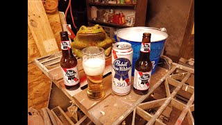 Pabst Blue Ribbon  Ice Bucket Review  47 abv [upl. by Willett]