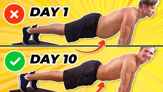 Plank Exercise For Belly Fat 10 Day Challenge [upl. by Ludba]