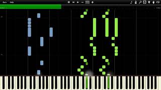 Dragon Ball  King Piccolos Theme Synthesia Piano MIDI David Charlier [upl. by Llerdna230]