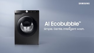 Samsung AI Ecobubble™ Washing Machine Simple Gentle Intelligent Wash [upl. by Nortna]