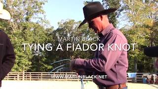 How to Tie a Fiador Knot with Martin Black [upl. by Eislrahc]