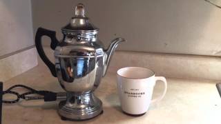 Farberware electric percolating coffee pot [upl. by Trout]