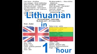 Lithuanian language course Anglų lietuvių kalbos pamokos kursas [upl. by Enilarac772]