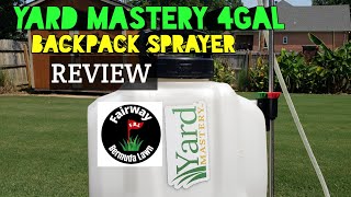 Yard Mastery 4 Gallon Backpack Sprayer Review [upl. by Arikat]