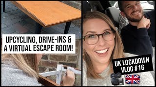 Drivein Movies Virtual Escape Rooms amp My Upcycled Table  UK Lockdown Vlog 16  xameliax ad [upl. by Iva]