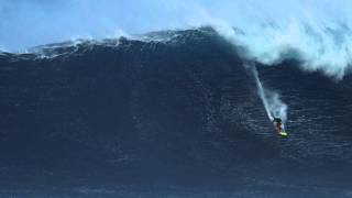 Jeff Rowley at Jaws 2  30JAN12  Ride of the Year entry in Billabong XXL Awards 2012 [upl. by Neyrb]