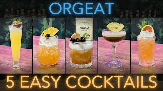 5 EASY Cocktails with Orgeat Syrup [upl. by Adnuahs]