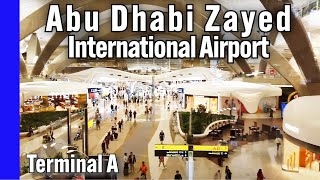 【Airport Tour】2024 NEW Abu Dhabi Zayed International Airport Terminal A Shopping amp Boarding Area [upl. by Tra]