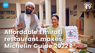 Affordable Emirati restaurant makes Michelin Guide 2022 [upl. by Omlesna156]