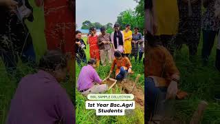 Soil Sample collection  1st Year BscAg students ouat neet mbbs agriculture bscagriculture [upl. by Kela]