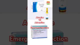 Atropine vs adrenaline emergency injection pharmacology shorts medicine medicalstudent [upl. by Fermin]