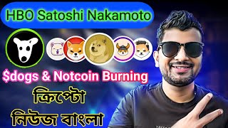 WHO IS HBO SATOSHI NAKAMOTO  CRYPTO NEWS BANGLA  BITCOIN  DOGS amp NOTCOIN BURNING [upl. by Araet934]