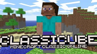 gameplay classicube Minecraft classic online [upl. by Drislane]