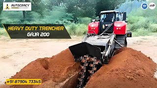 Gaja 200 Best Double Chain Trencher Tractor Attachment [upl. by Bullard]