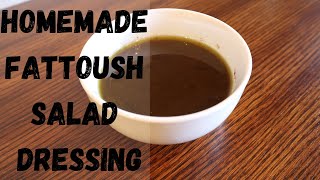 HOW TO MAKE FATTOUSH SALAD DRESSING RECIPE [upl. by Eimrej226]