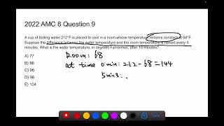 2022 AMC 8 problem 9 solution [upl. by Wehttam310]