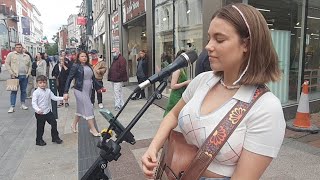 Allie Sherlock Live NOW on Grafton Street Dublin Ireland [upl. by Le]