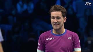 2024 Nitto ATP Finals Zverev vs Ruud Highlights [upl. by Nnahaid]