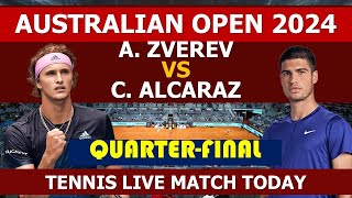 Carlos Alcaraz vs Alexandar Zverev  Australian Open 2024 [upl. by Fredette]