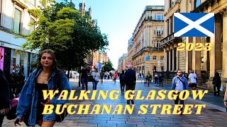 Exploring the Vibrant Energy of Glasgow Strolling Down Buchanan Street  4K Walking Tour Glasgow [upl. by Leftwich849]