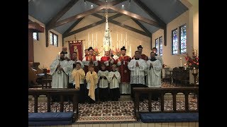 Solemn Pontifical Mass at the Throne  Saint Barnabas Parish  June 10th 2018 [upl. by Novit]