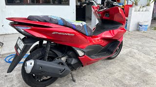 Honda PCX 160 terbaru 2024 warna merah glossy kelebihan dan kekurangan [upl. by Arutek]