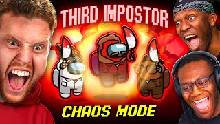 SIDEMEN AMONG US CHAOS MODE BUT THERE’S A THIRD IMPOSTER ROLE [upl. by Benenson]