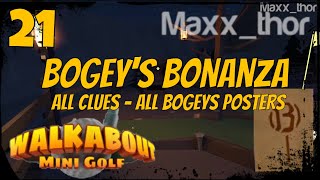 21  Walkabout Mini Golf VR  Bogeys Bonanza Foxhunt  HARD ALL CLUES  HP Reverb G2  SteamVR [upl. by Yrffej155]