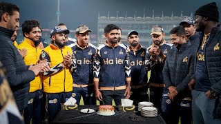 Zalmi Skipper Babar Azam Cuts Cake Celebrating His Fastest 10000 T20 Runs [upl. by Margarette]