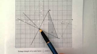 Q3 Enlargement by negative scale factor [upl. by Irah]