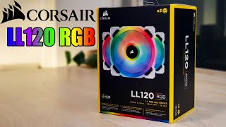 Corsair LL120 RGB Fans WHITE Unboxing [upl. by Annawd]