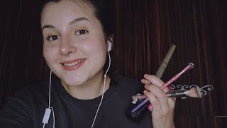 MAKYAJ YAPIYORUZ TÜRKÇE ASMR asmr asmrtriggers [upl. by Haidedej]