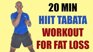 20 Minute FULL BODY HIIT TABATA Workout for Fat Loss [upl. by Christye]