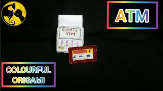 How to make paper A4 ATM it really works Colourful Origami [upl. by Watkins]