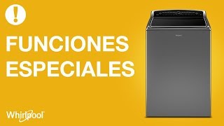 Lavadoras Whirlpool  Funciones especiales en Carga Superior HE [upl. by Lancelle]