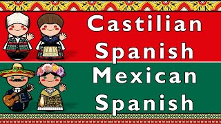 CASTILIAN SPANISH amp BAJIO MEXICAN SPANISH [upl. by Aitsirt250]