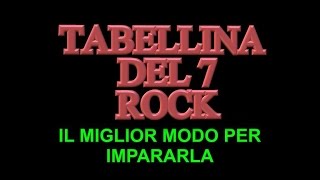 Tabellina Canterina del 7 Rock  Impara la tabellina del 7 con la musica MarZen [upl. by Munmro227]