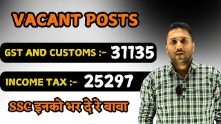 VACANCIES IN INCOME TAX AND GST  SSC CGL [upl. by Annemarie54]