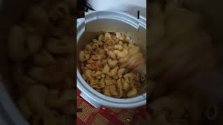 pasta making in a rice cooker  pg kastalu cooking viral hostellife youtubeshorts [upl. by Aicylla]