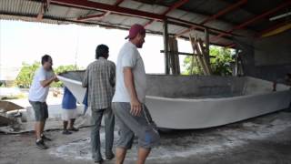 Building a 28 foot Quepos Charter Fishing Boat [upl. by Amikahs348]