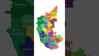 Map of Karnataka  31 District of Karnataka  Geographical  Karnataka Important Place [upl. by Billmyre]