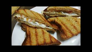 How to make halloumi cheese grilled sandwichunsalted halloumi cheese [upl. by Leupold]