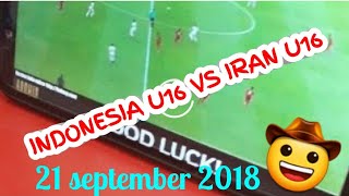 INDONESIA U16 VS IRAN U1620AFC CHAMPIONSHIP 2108 DI MALAYSIA [upl. by Akire618]