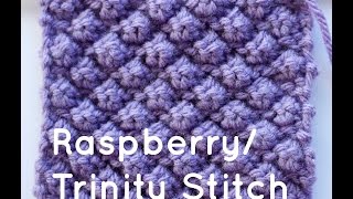 How to Knit the Raspberry Stitch or Trinity Stitch [upl. by Ahsilrae]